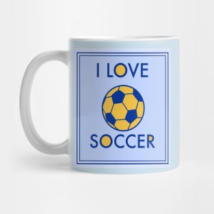 Love Soccer Sign Mug